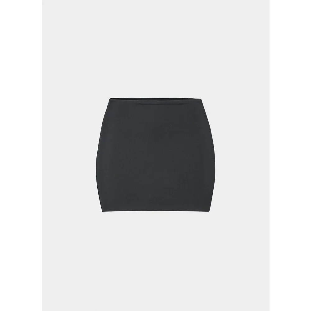 Aritzia Contour Enrich Mini Tube Skirt Built In Brief Black L NEW